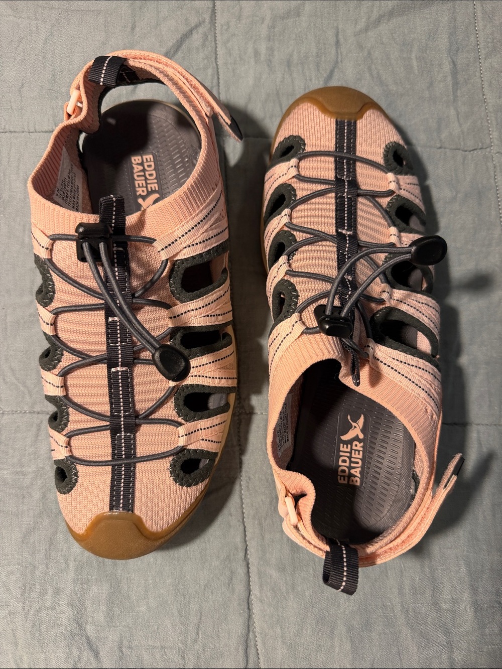 Eddie Bauer Pink and Black Outdoor Water Sandals Women’s 9